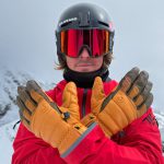 Knitted Cuff Non-Slip Durable Winter Warm Snowboard Ski Gloves for Outdoor Daily Use Warm