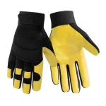Industrial Mechanic Gloves Breathable Anti-Slip Protective Work Gloves for Maintenance Breathable Stretch Fabric Adjustable Wrist Cuff