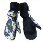 Kids Leather Race Ski Gloves