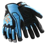 Warm Waterproof & Windproof Heavy Industy Working Leather Safety Gloves Reinforced Palm Anti-Crush High Visibility Work