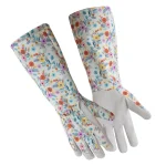 Waterproof Foal Long Sleeve Leather Gardening Gloves Thornproof Gauntlet Rose Pruning