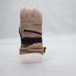 prime Waterproof Ski Gloves, Thermal Insulated Winter Snow Gloves with Zipper Pocket & Adjustable Wrist Strap, Beige
