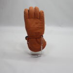 Orange Adjustable Drawstring Ski Gloves Waterproof Windproof Thermal Insulated Winter Snow Gloves for Outdoor Skiing Hiking