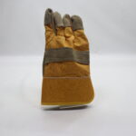 Leather Work Gloves, Heavy Duty Cowhide Safety Working Gloves with Extended Wrist Cuff for Construction Gardening Warehouse Handling