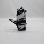 Black White Camo Full Finger Sports Gloves, Non-Slip Grip Lightweight Breathable Protective Gloves for Cycling Running Fitness Outdoor Activities