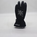 Waterproof Winter Ski Gloves, Insulated Warm Snow Gloves with Snowflake Embroidery, Anti-slip Palm for Skiing Snowboarding Outdoor Winter Sports