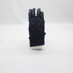 Black Quilted Winter Sports Gloves, Touchscreen Insulated Warm Gloves with Non Slip Palm for Outdoor Cycling Skiing Driving